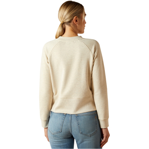 2025 Ariat Womens Martine Sweatshirt 10062860 - Pelican Heather